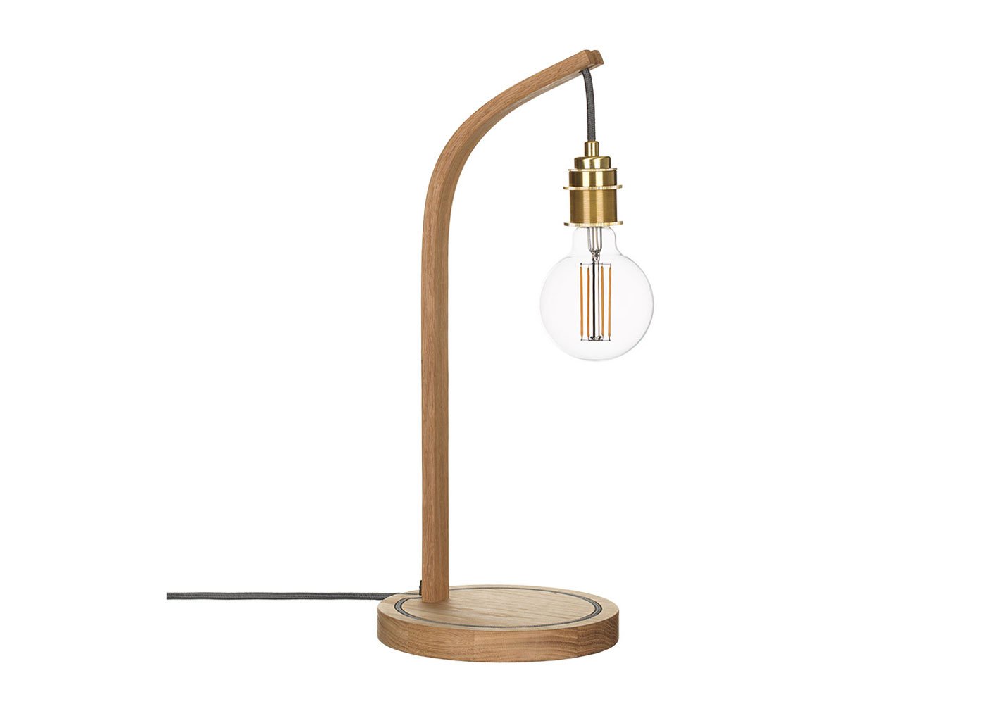 Tom Raffield Mooring Table Light Oak Grey Flex