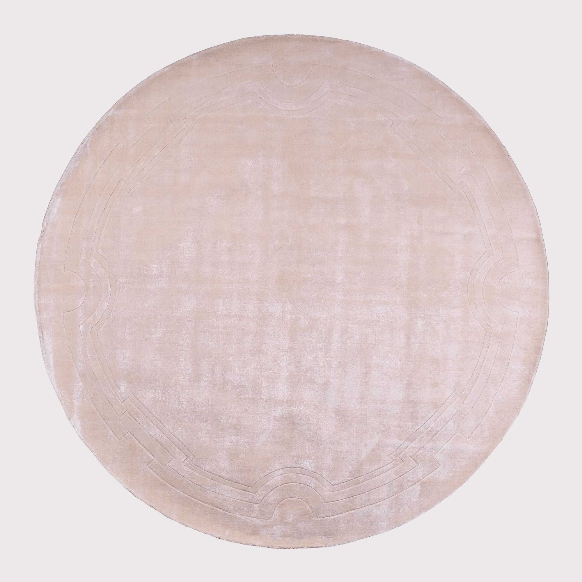 Eichholtz Palazzo Carpet 280 Cm Feather Rug, Round Wool | Barker & Stonehouse