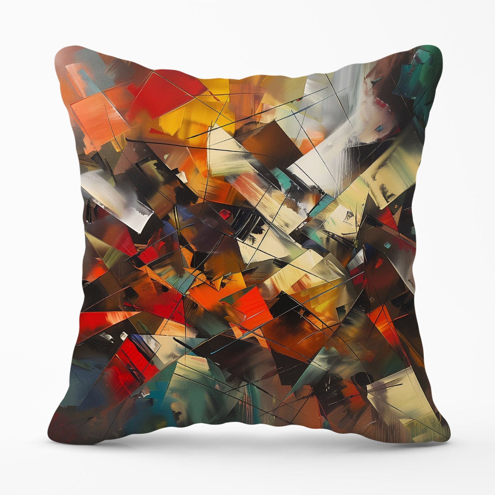 Warren Reed - Designer Dynamic Chaos: Energy Unleashed Cushions