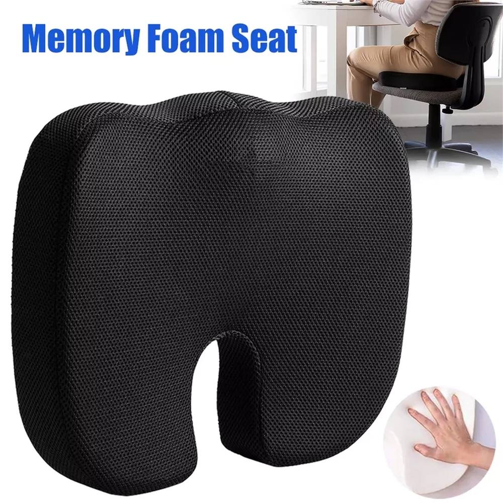 Nordara Black-Memory Foam Car Seat Cushion For Driving Pain Pressure Relief in Black
