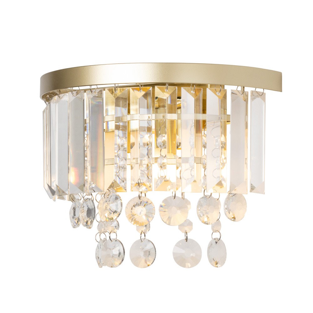 Paladina Wall Light, Satin Brass