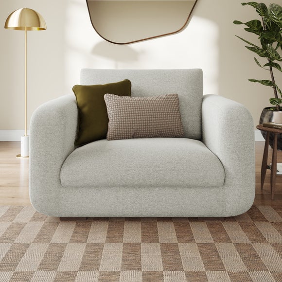 Luca Soft Chenille Snuggle Chair