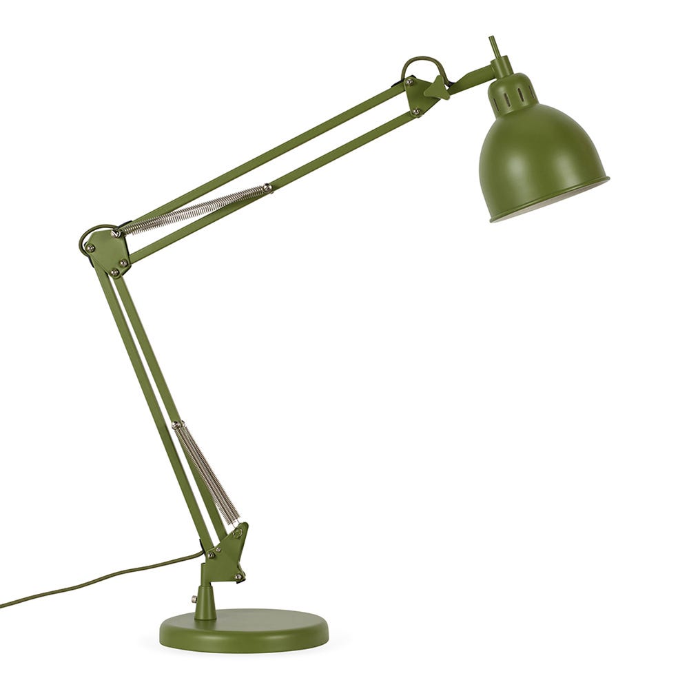 Heal's Spencer Metal Desk Lamp Green 2