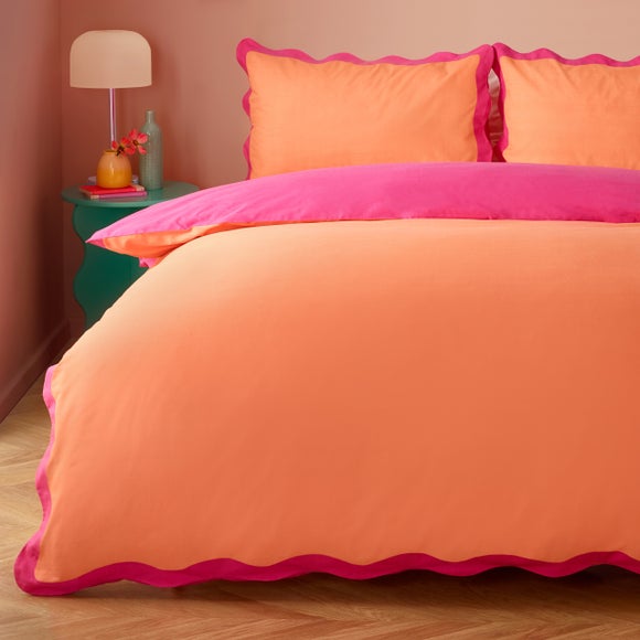 furn. Wigglescallop Polycotton Duvet Cover & Pillowcase Set 3