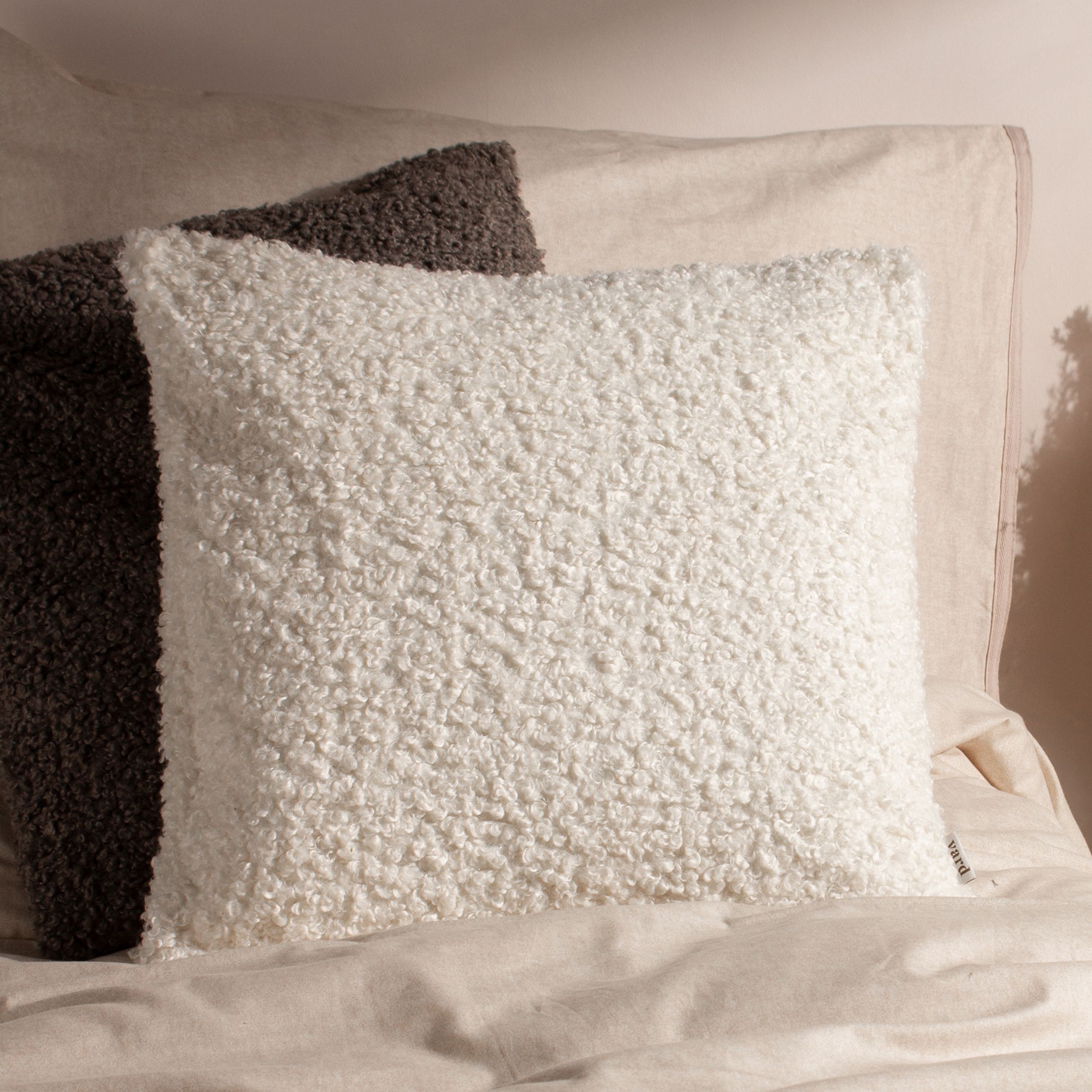 Yard Cabu Chunky Boucle Cushion in Ecru
