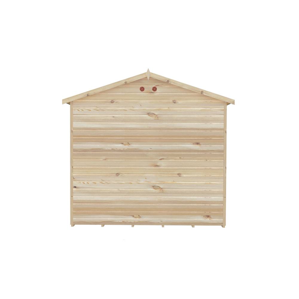 Shires Mayfield 12 x 8 Summerhouse - Wood - L239 x W357 x H2229 cm in Light Brown 5