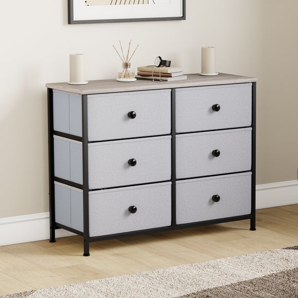 Maye 6 Drawer Fabric Chest