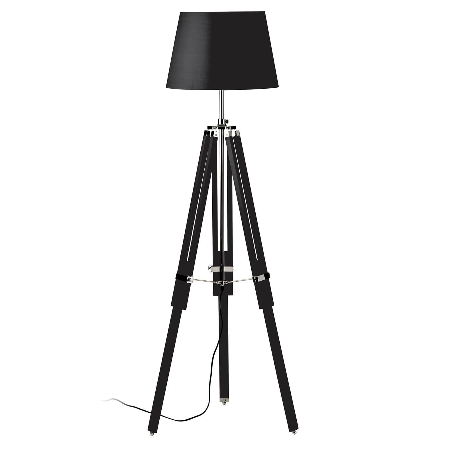 Jasper Black Tripod Base Floor Lamp