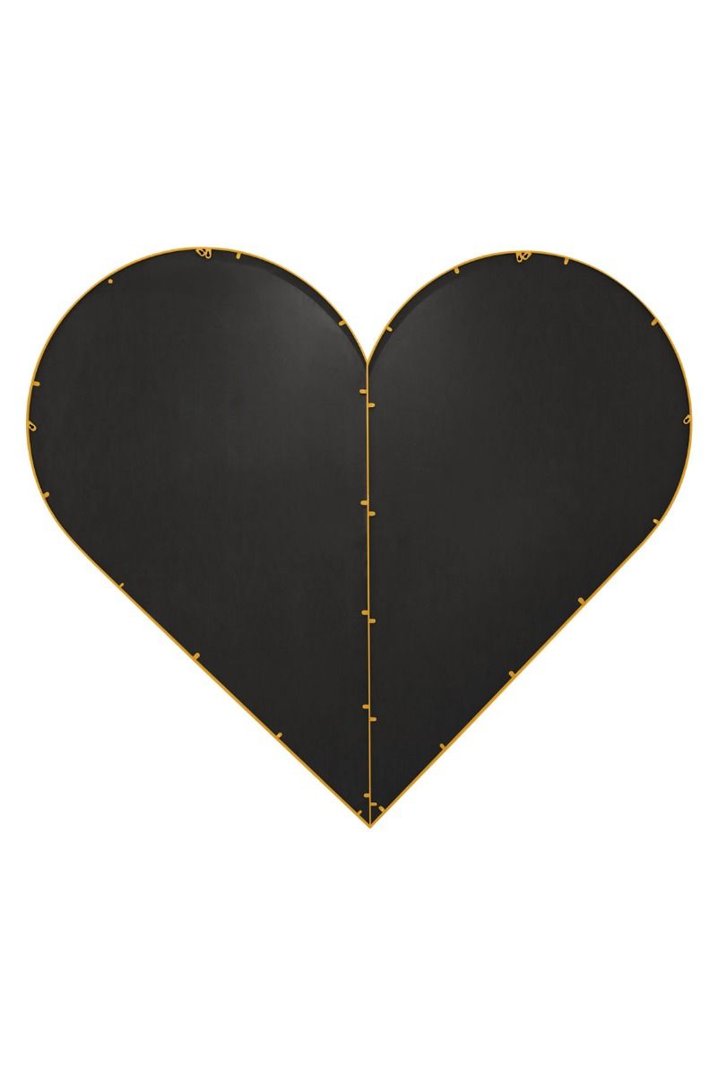 MirrorOutlet Gold Metal Framed Heart Shaped Leaner/Wall Mirror (180CM X 180CM) 3