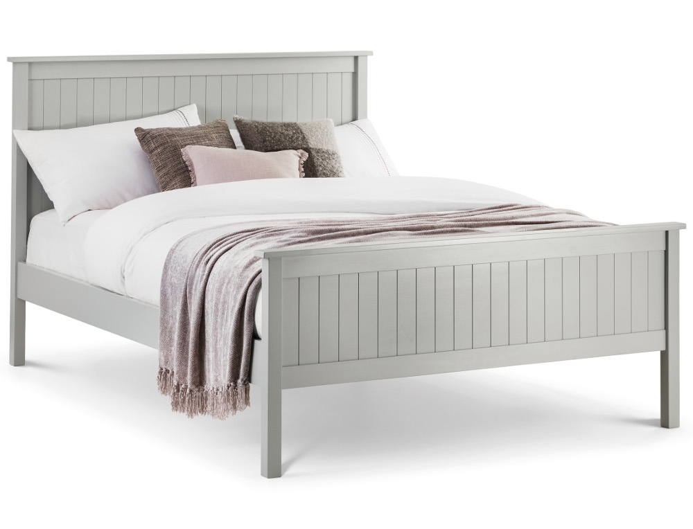Wooden Bed Frame 4ft6 Double Maine Dove Grey