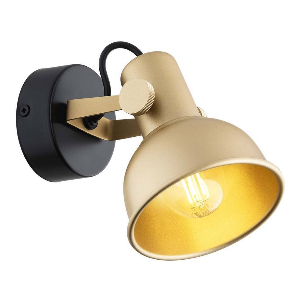 Netlighting Lenora Dome Wall Lamp Gold Black