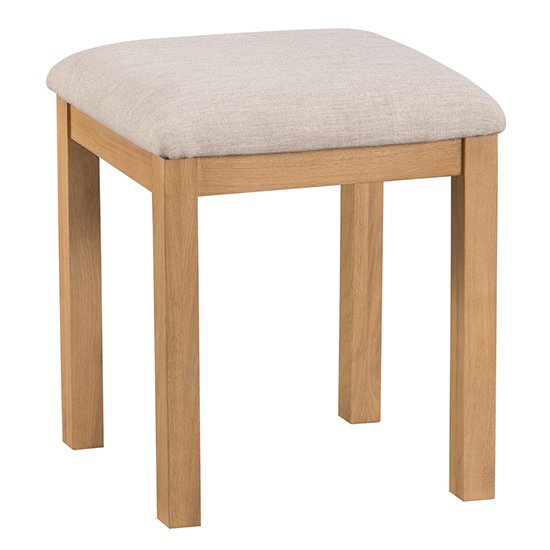 Concan Wooden Dressing Stool In Medium Oak