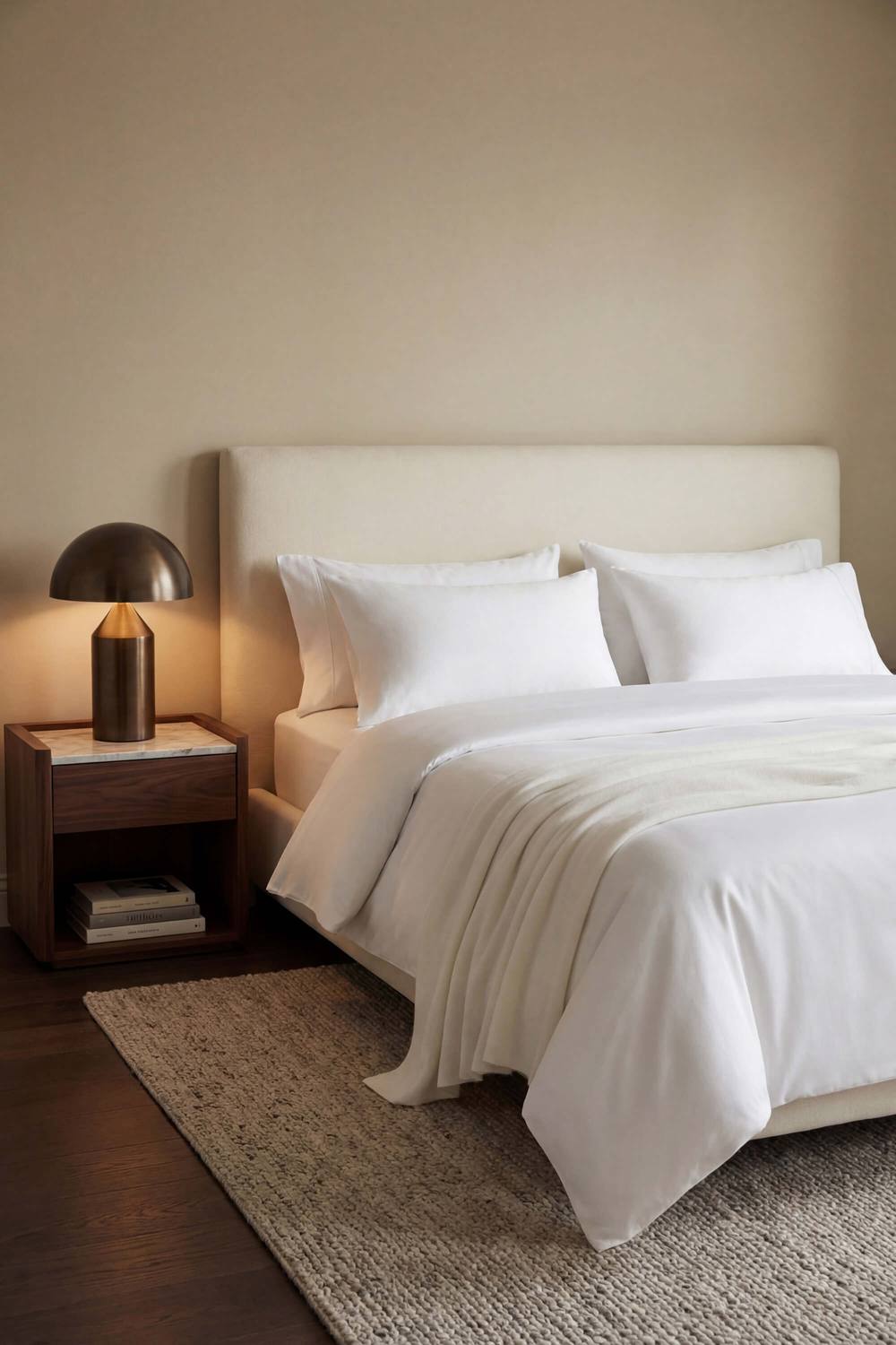 Bedable Sateen Cotton Duvet Cover 480 Thread Count in White