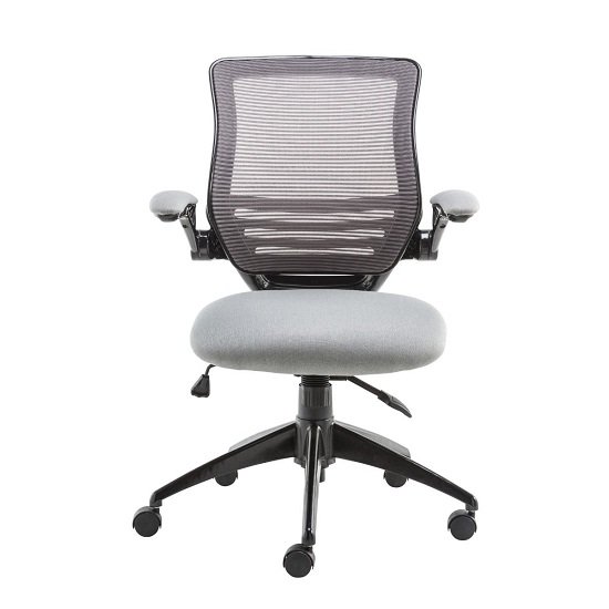 Clay Bracket Shaped Office Chair In Grey