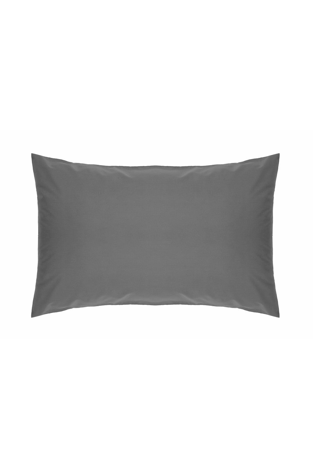Belledorm Easy Care 200 Thread Count Cotton Polyester Percale Housewife Pillowcase in Dark Grey