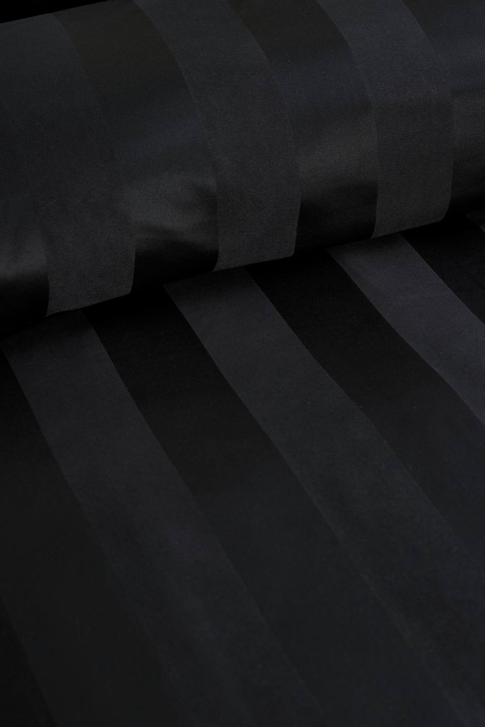 Catherine Lansfield 'So Soft Satin Stripe' Duvet Cover Set in Black 3