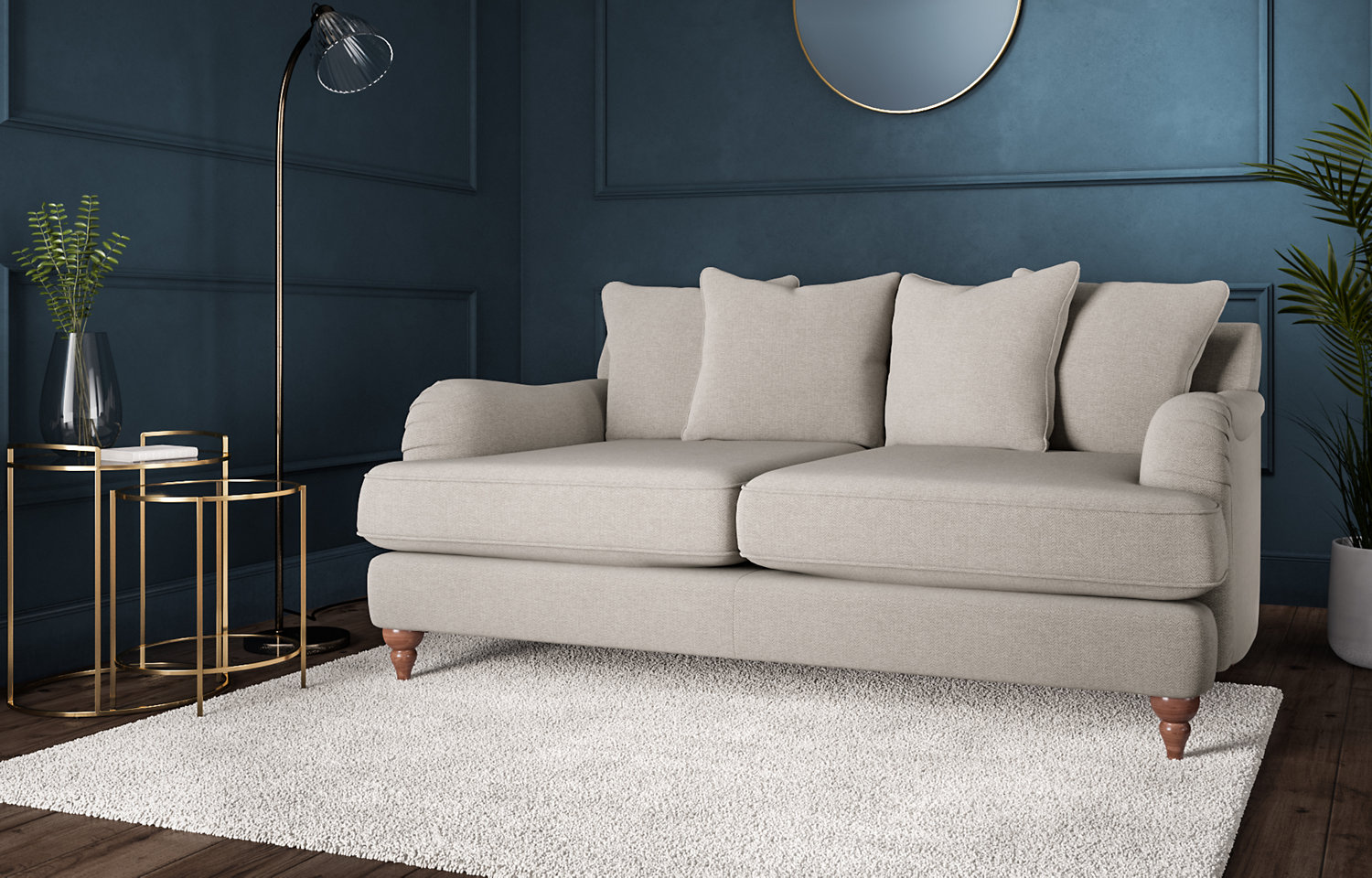 M&S Rochester Scatterback 3 Seater Sofa
