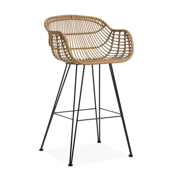 Rafferty Carver Wooden Bar Stool