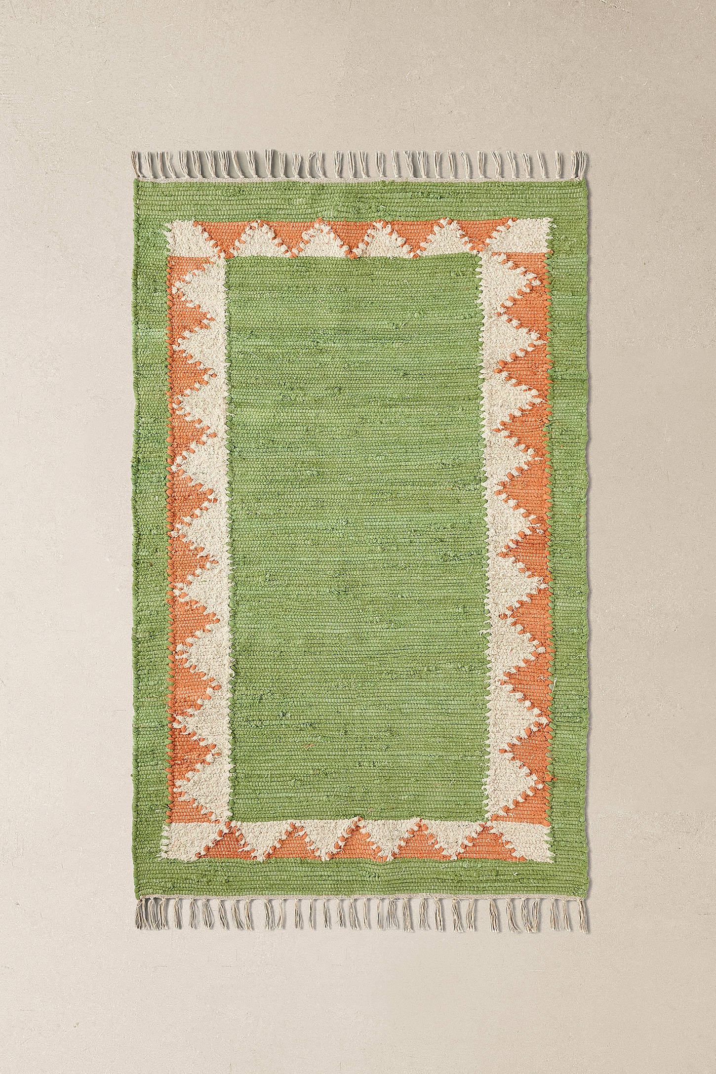 Green Border 3x5ft / 90x150cm Rug - Green