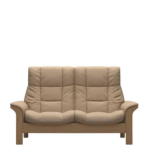 Stressless Buckingham High Back 2 Seater Recliner - Quickship - W166 x D81 x H103cm  - Barker & Stonehouse