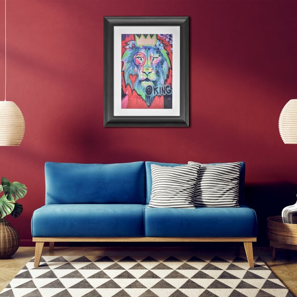 King by Jessi Dahlquist Framed Canvas
