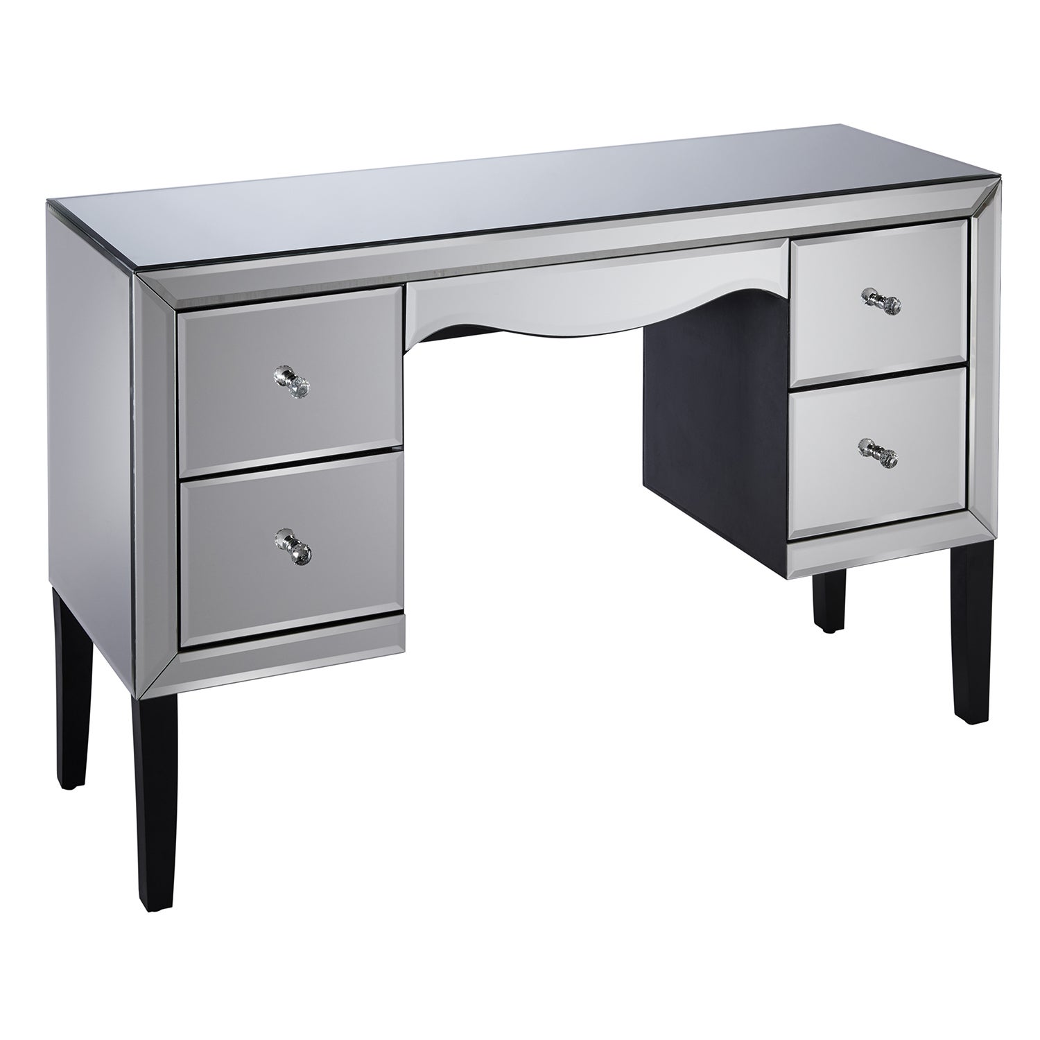 Palermo 4 Drawer Dressing Table Silver