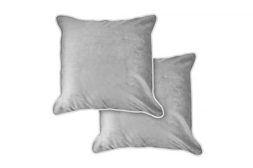 New Edge Blinds Plush Velvet Soft Touch Cushion Cover in Silver
