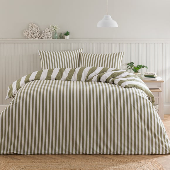 Kent Broad Stripe 100% Cotton Duvet Cover & Pillowcase Set 3