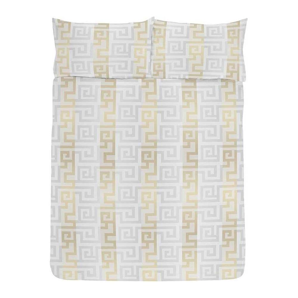 K Collection Athena Reversible Duvet Set in Cream