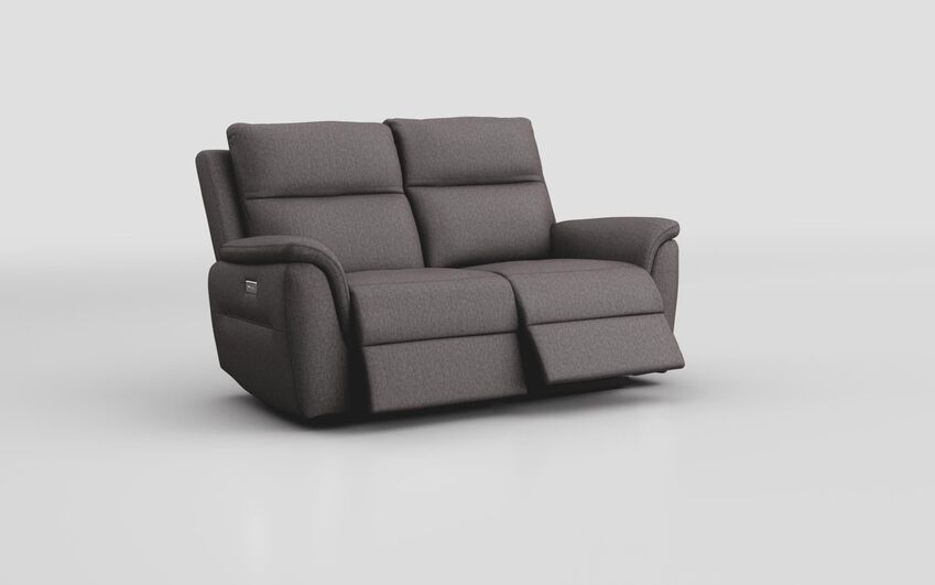 Grey Fabric Sogliano 2 Seater Power Recliner Sofa