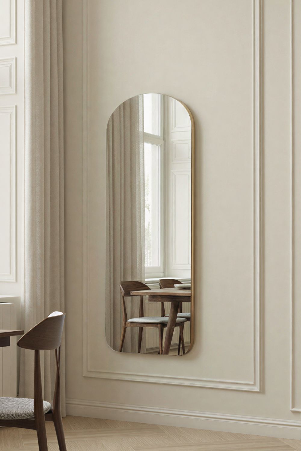Yearn Mirrors Soho Curved Arch Full Length Mirror Gold