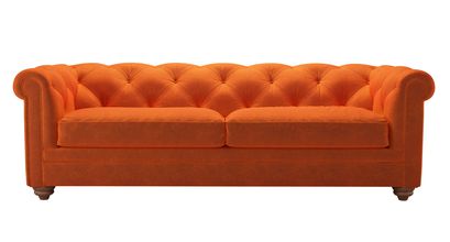 Patrick 3 Seat Sofabed in Paprika Smart Velvet - sofa.com