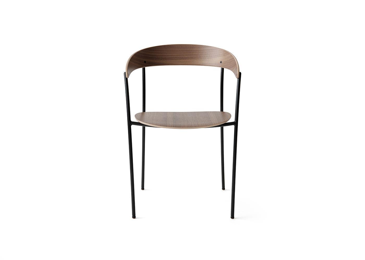 New Works Missing Dining Armchair Walnut