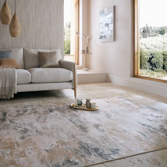 Lila Abstract Washable Rug