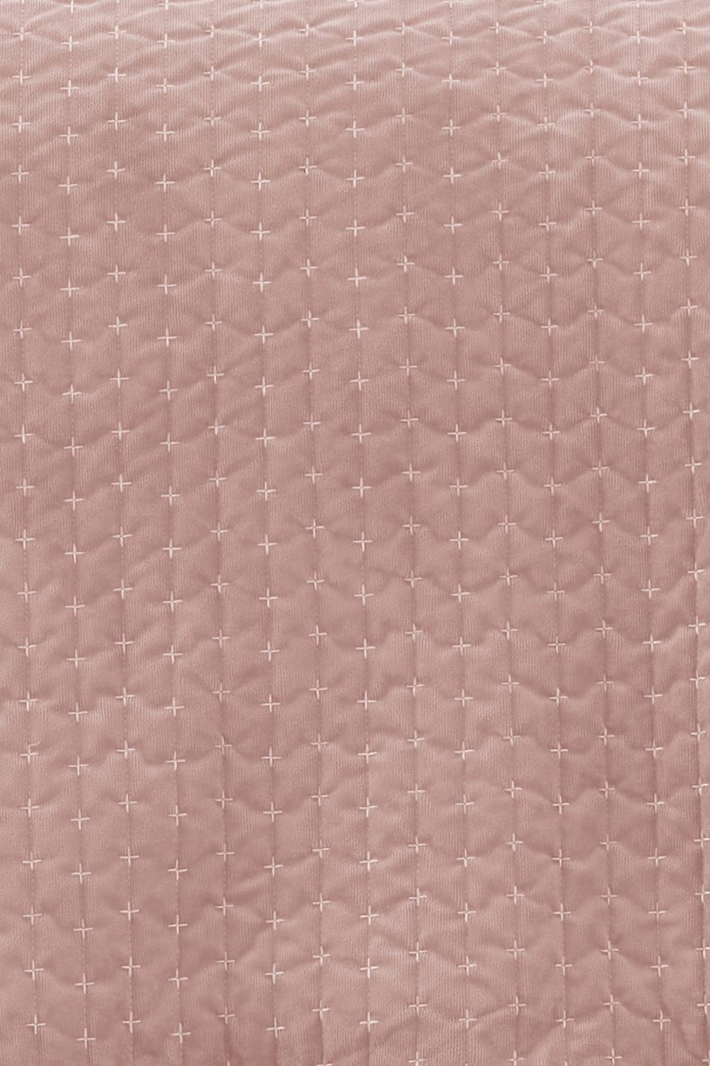 Bianca 'Attica Velvet' Embroidered Bedspread in Pink 2