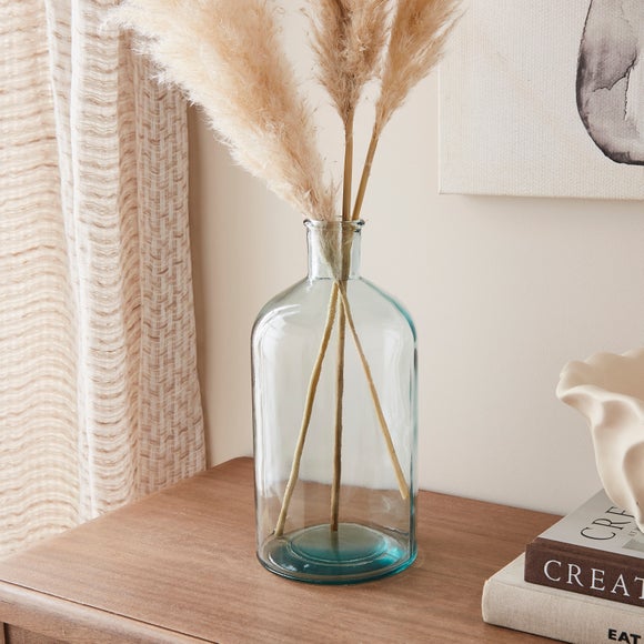 Green Glass Bottle Vase
