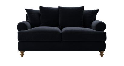 Teddy 2 Seat Sofabed in Pitch Smart Cotton - sofa.com