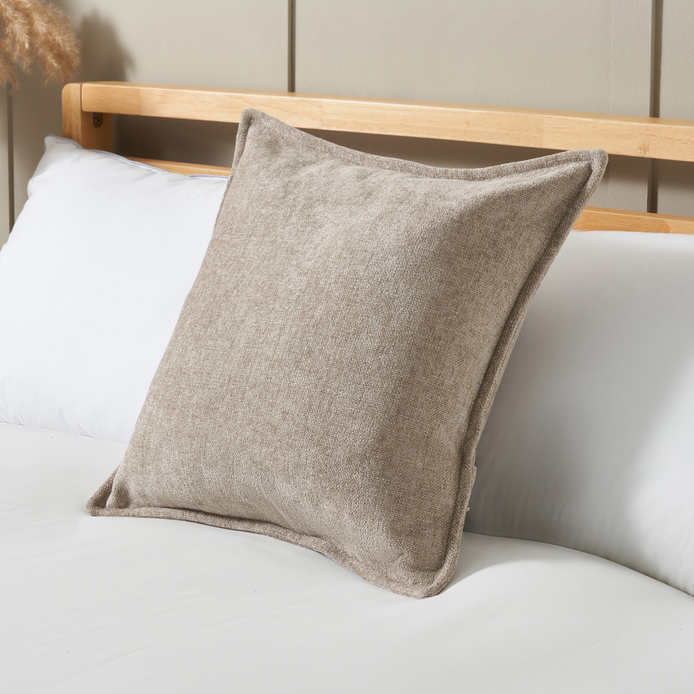 Oxford Chenille Cushion, Natural
