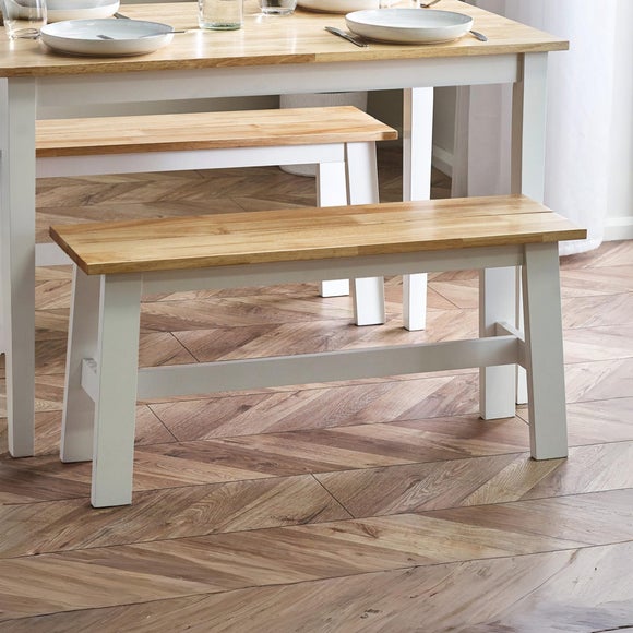 Linwood Small Dining Bench, Rubberwood
