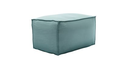 Isaac Small Rectangular Footstool in Eucalyptus Smart Cotton - sofa.com