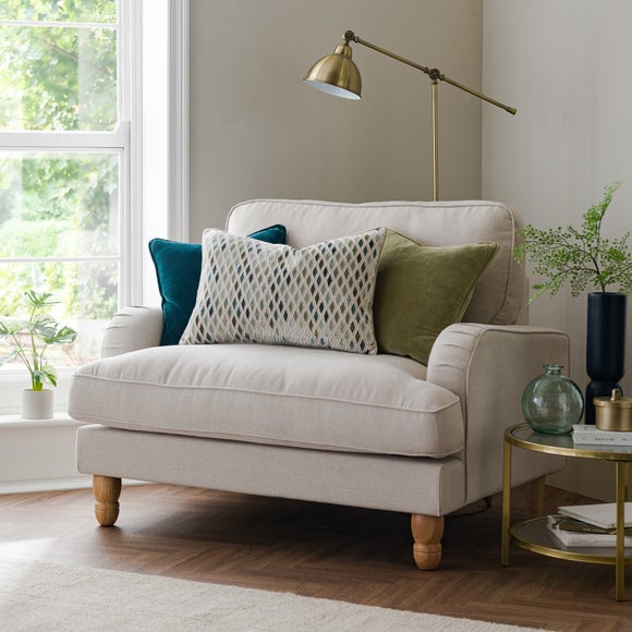 Diamond Cut Velvet Rectangle Cushion