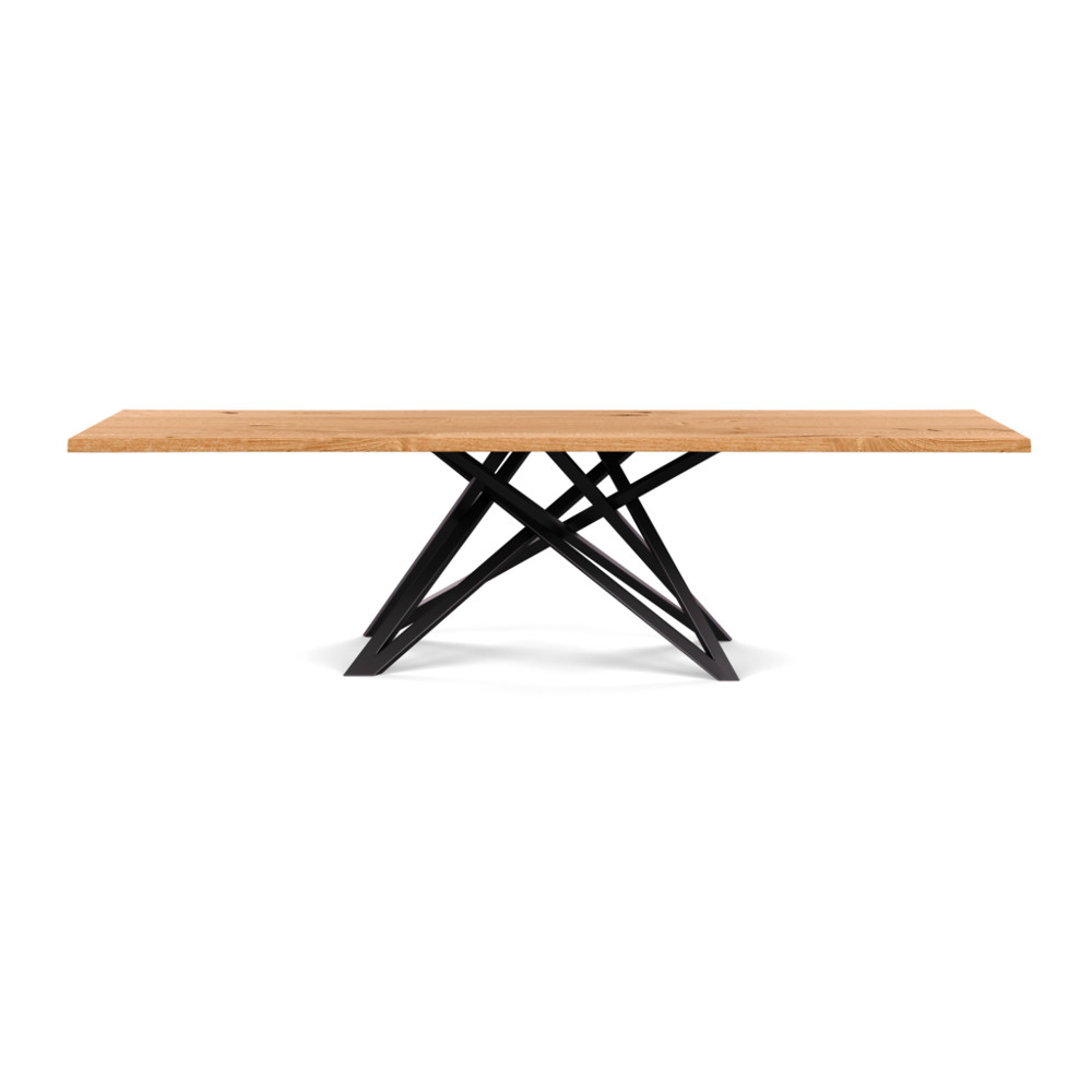 Heal's Vienna Dining Table 280x100cm Natural Oiled Oak Natural Edge Not