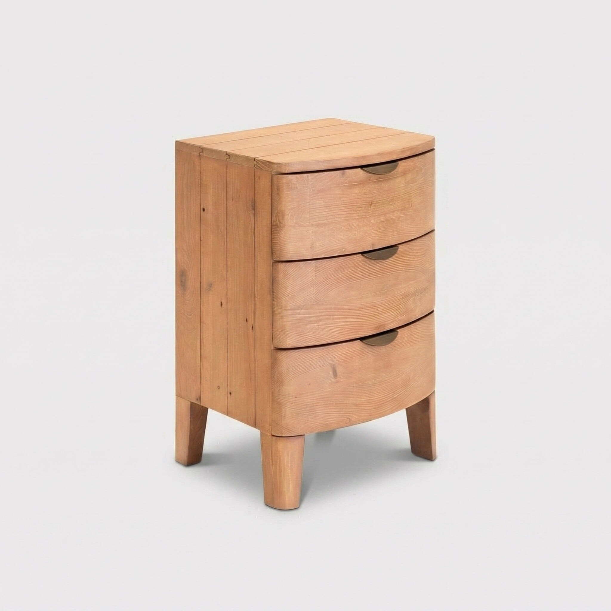 Halstatt 3 Drawer Bedside Cabinet, Pine Wood | Barker & Stonehouse