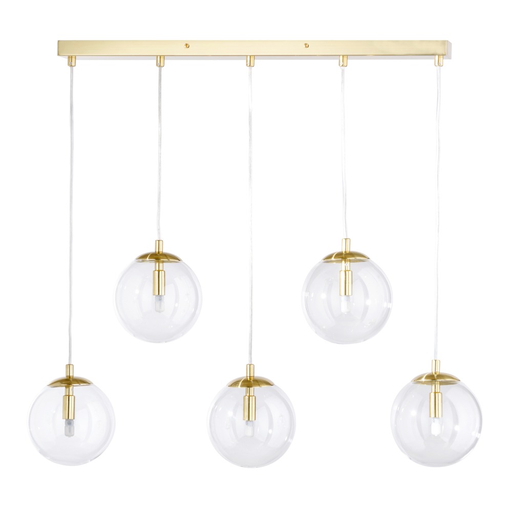 Milton 5 Light Pendant Bar, Gold