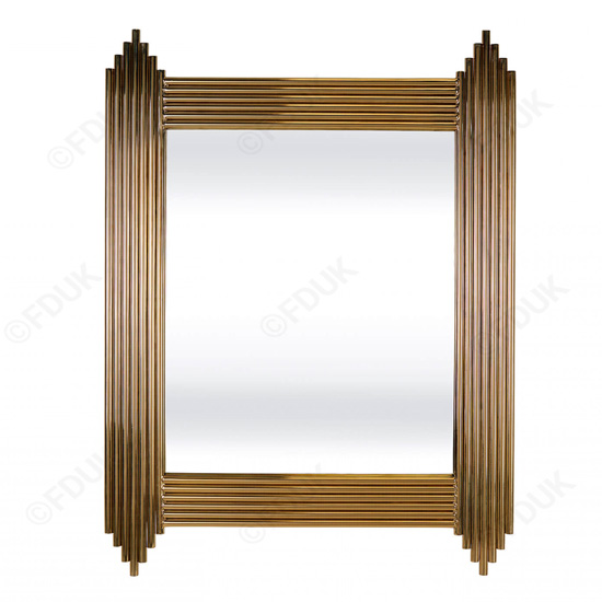 Wazn Rectangular Bedroom Mirror In Gold