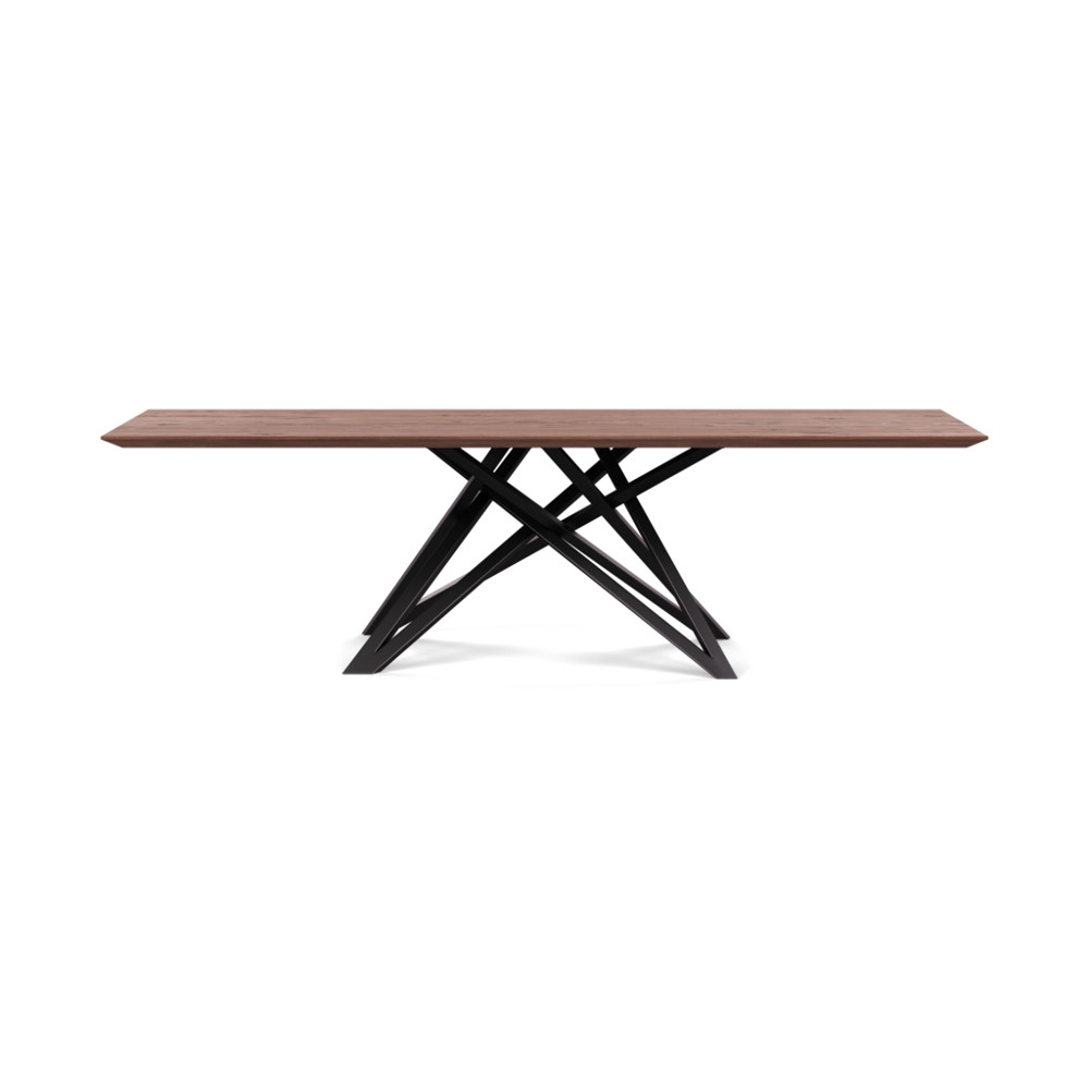 Heal's Vienna Dining Table 260x90cm Oiled Walnut Chamfered Edge Filled