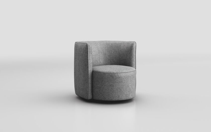 Grey Fabric Cotignola Armchair