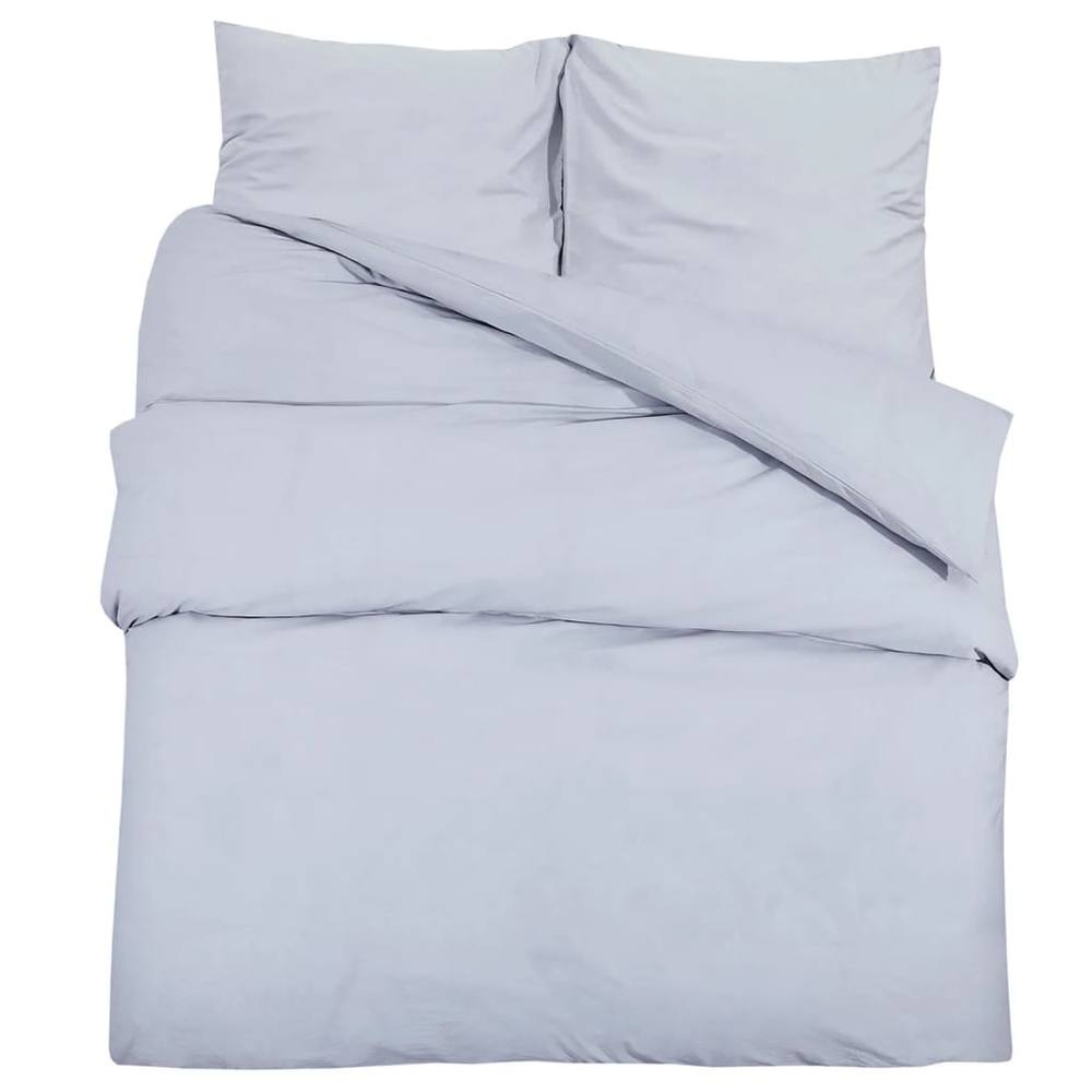 Berkfield Home Duvet Cover Set Grey 200x220 cm Light-weight Microfiber