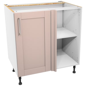 Wickes Ohio Dusky PinkCorner Base Unit - 800mm
