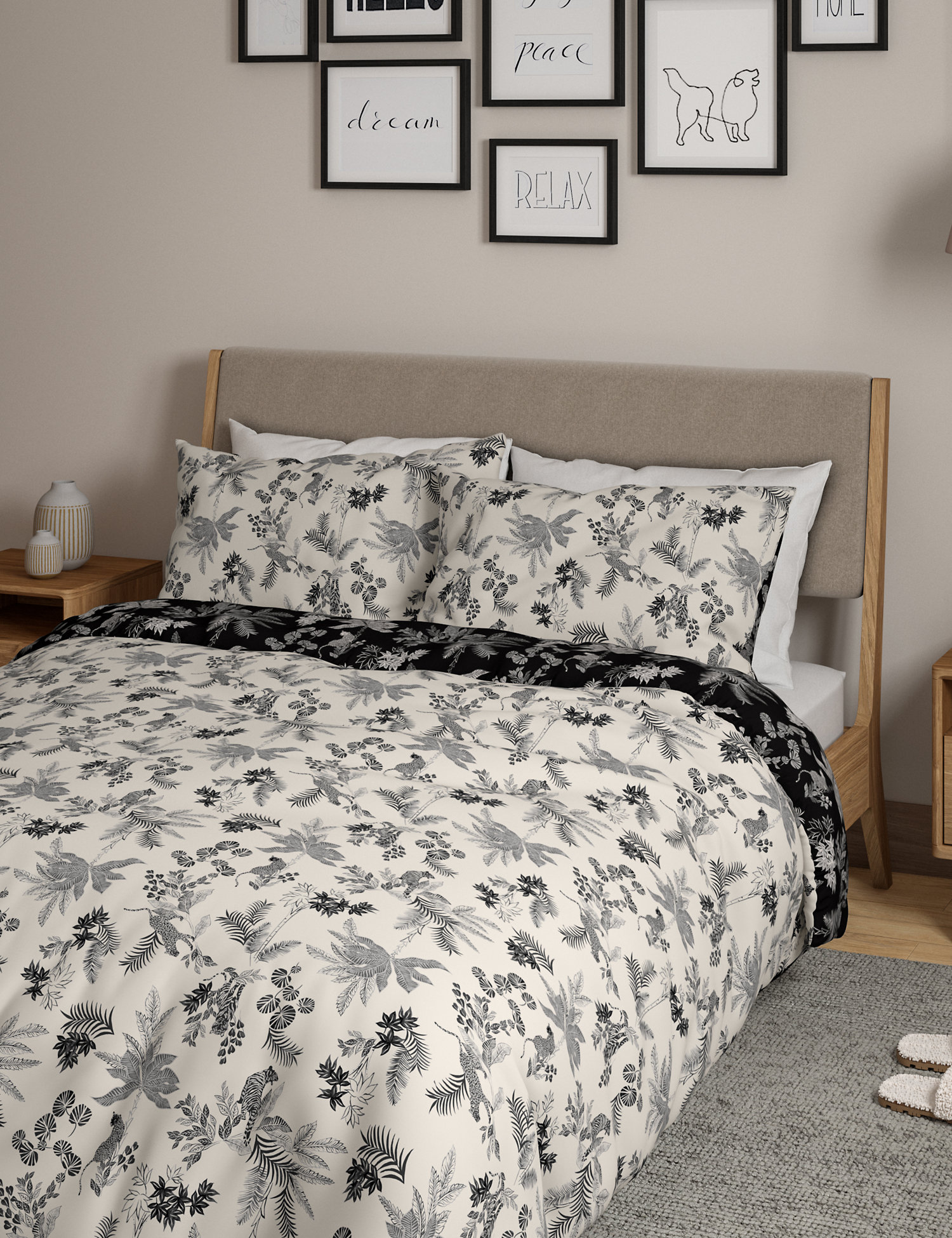 M&S Pure Cotton Cheetah Bedding Set